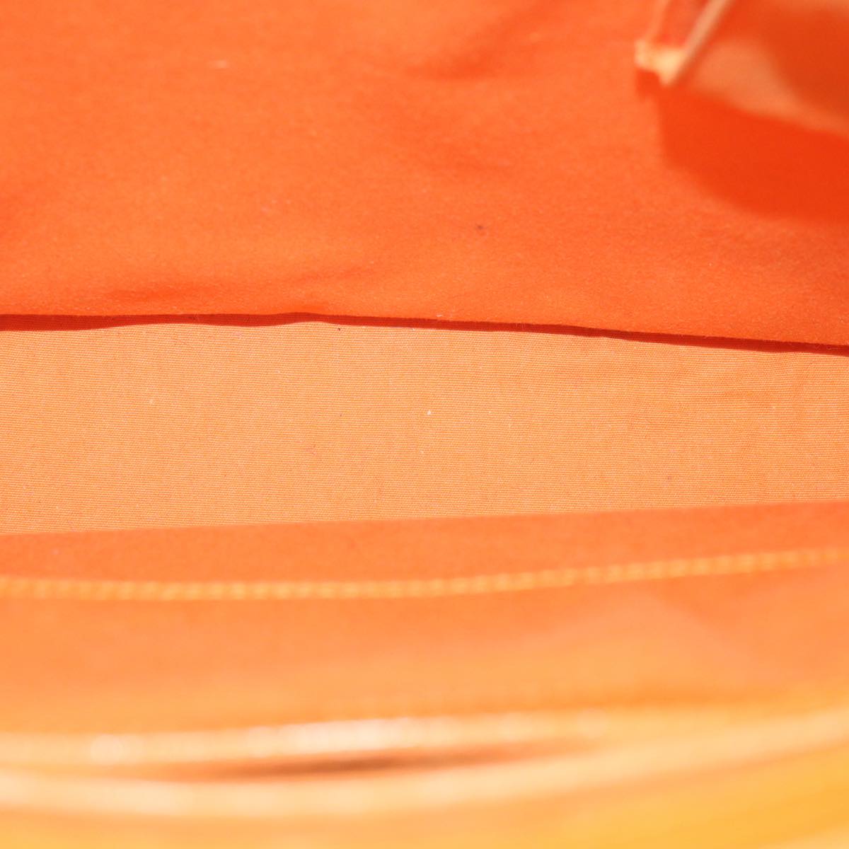 Louis Vuitton Sac Plat Orange Leather Handbag