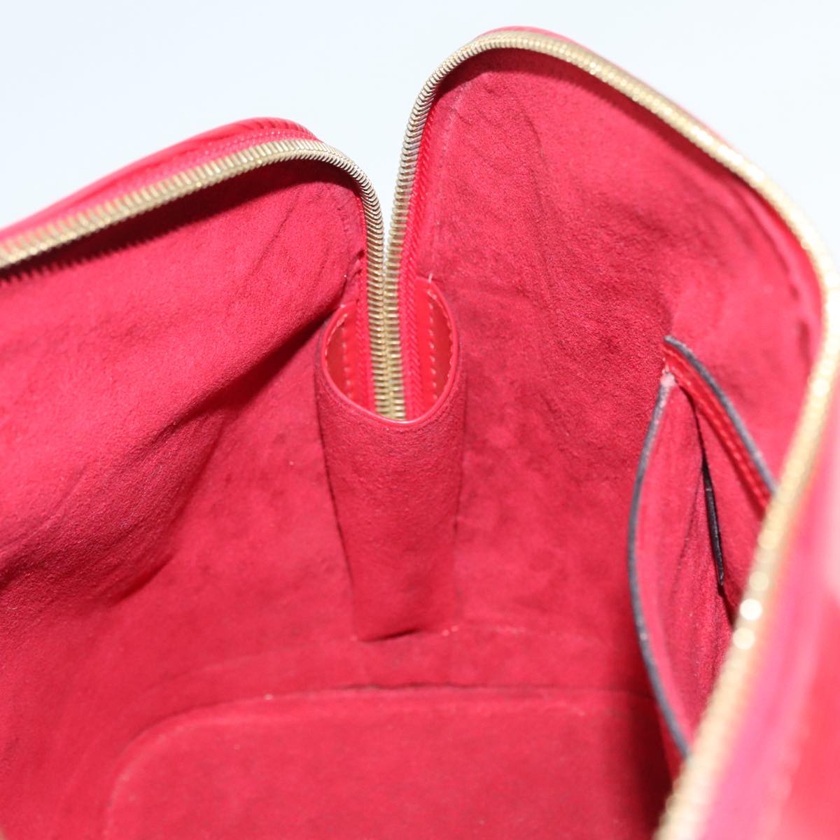 Louis Vuitton Alma Red Leather Handbag
