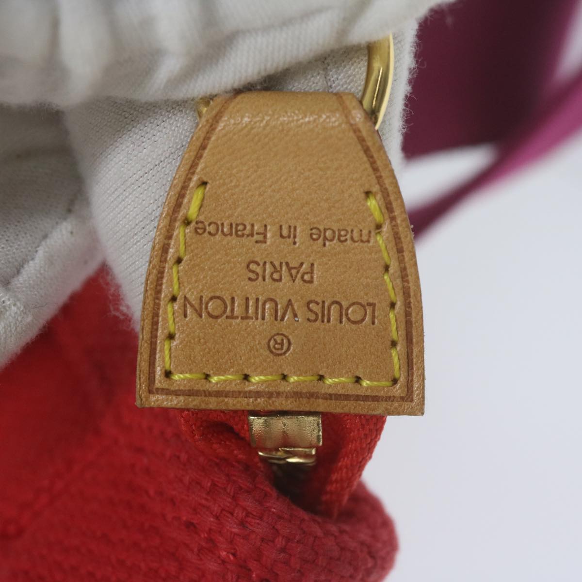 Louis Vuitton Cabas Red Canvas Tote Bag