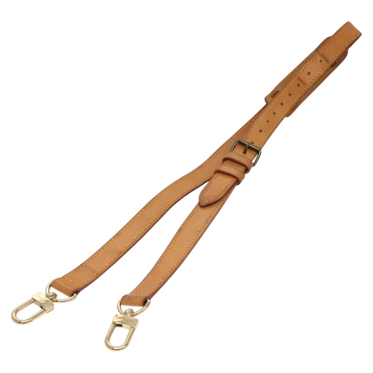 Louis Vuitton Shoulder Strap Beige Leather Bag Jewelry