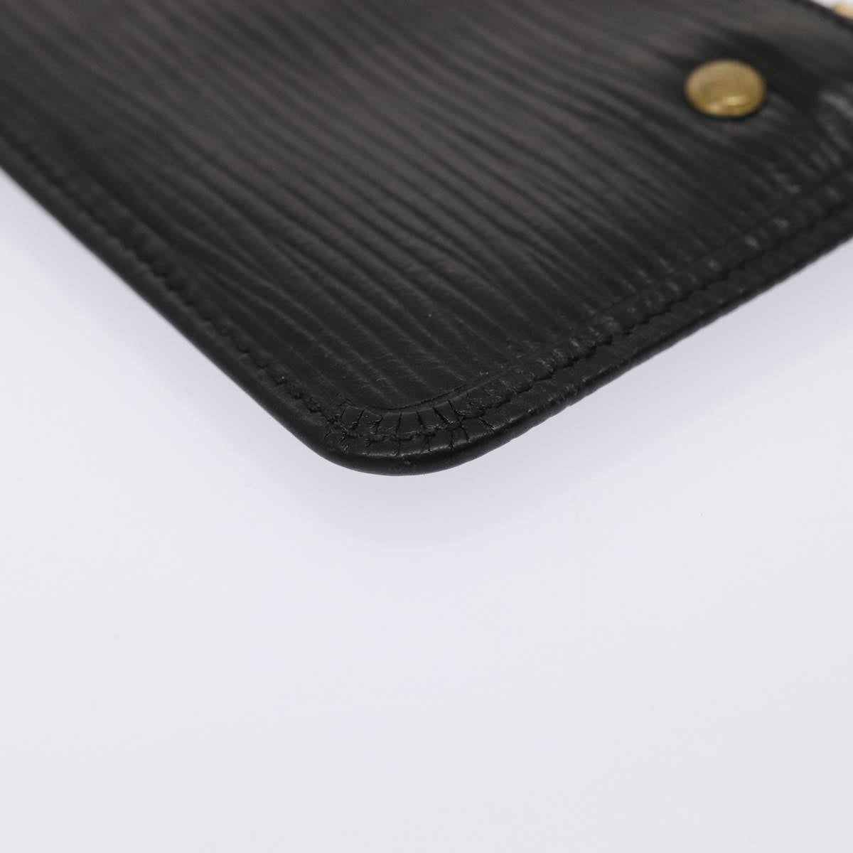 Louis Vuitton Pochette Clés Black Leather Wallet