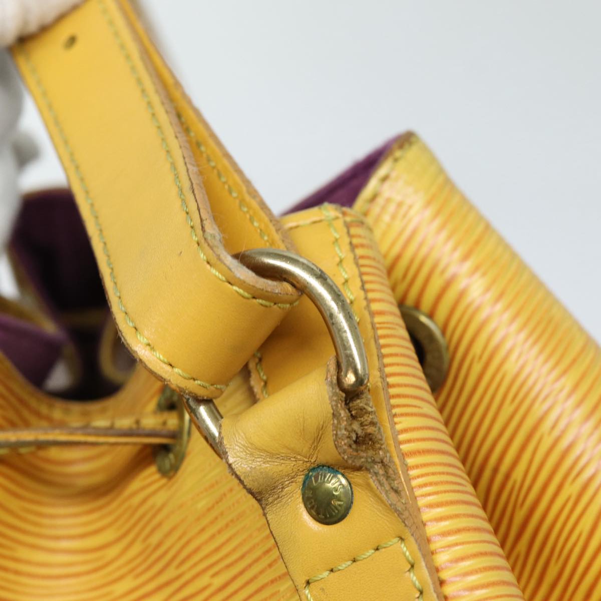 Louis Vuitton Noe Yellow Leather Shoulder Bag