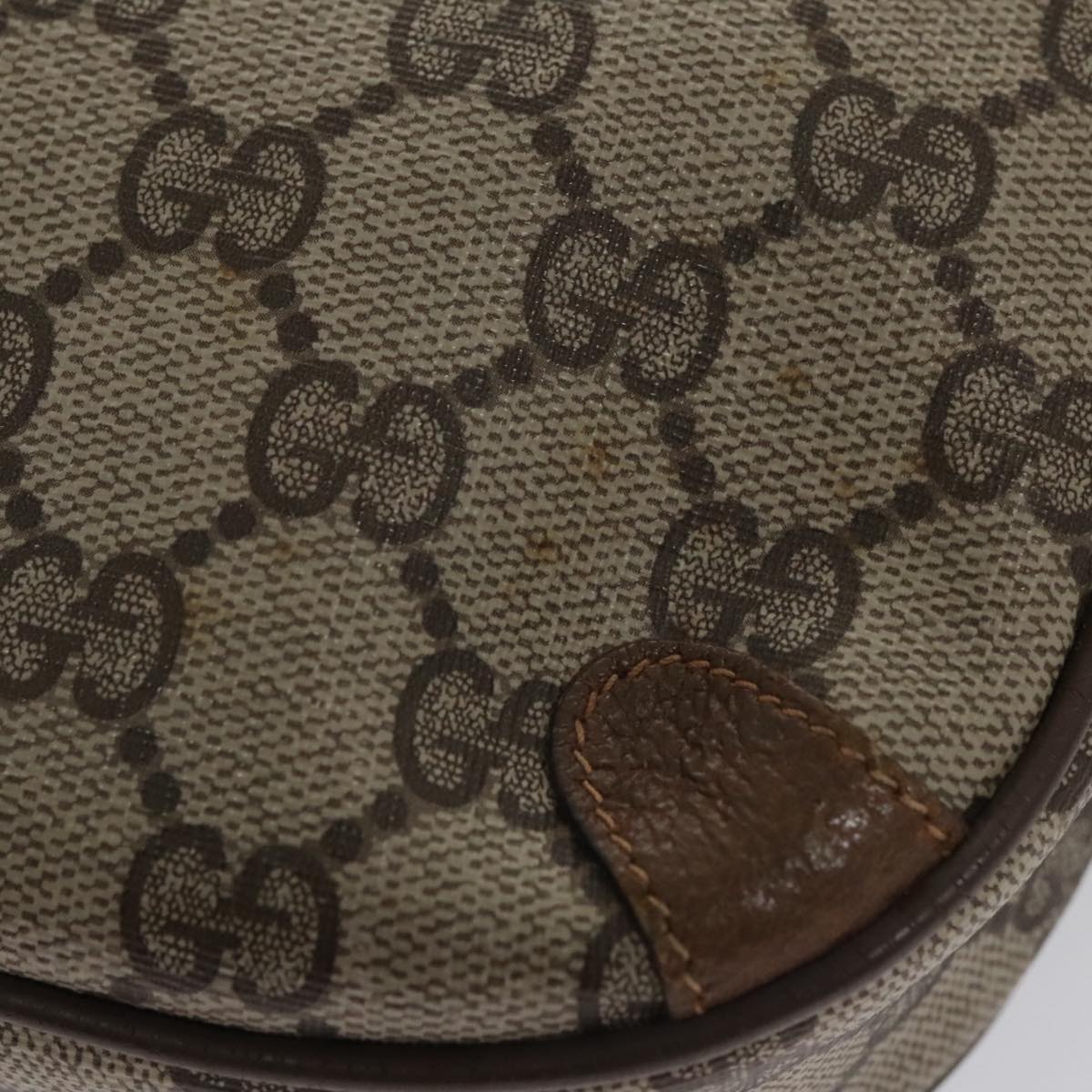 Gucci Sherry Beige Canvas Shoulder Bag