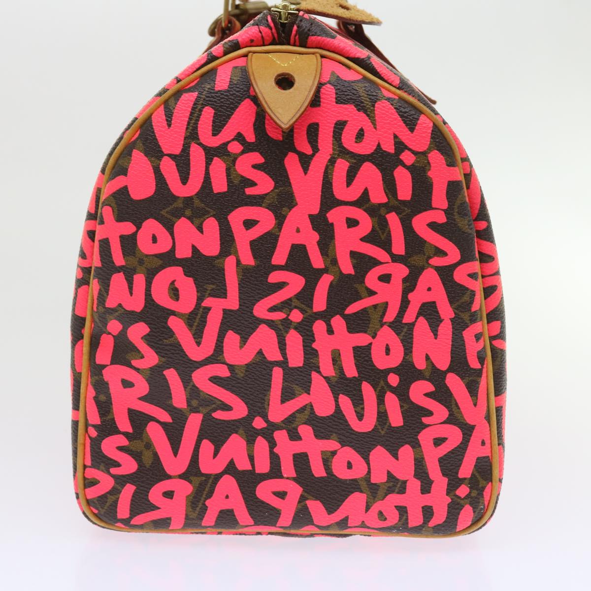 Louis Vuitton Speedy 30 Pink Canvas Handbag