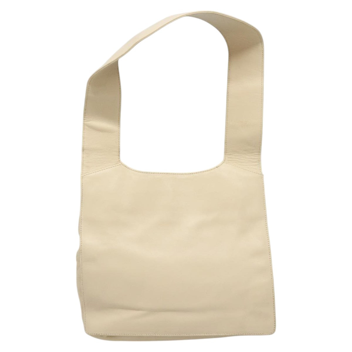 Gucci Drawstring Beige Leather Shoulder Bag