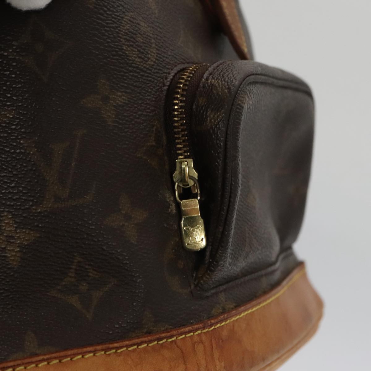 Louis Vuitton Montsouris Mm Brown Canvas Backpack Bag
