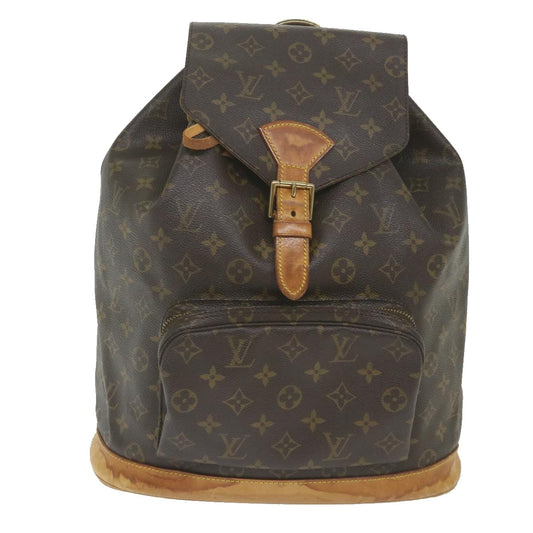 Louis Vuitton Montsouris Brown Canvas Backpack Bag