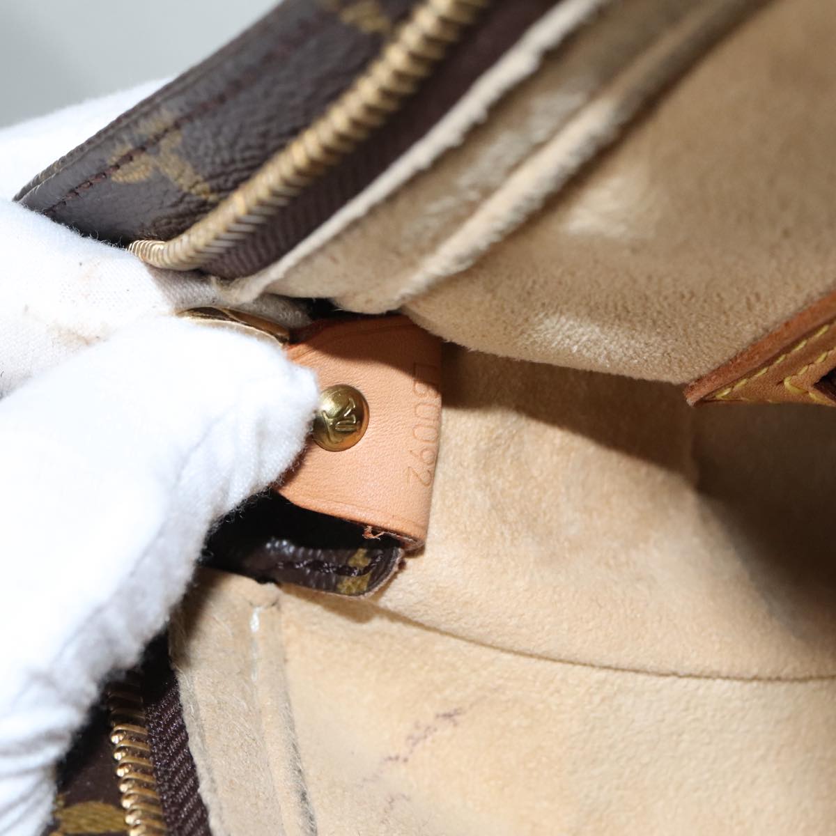 Louis Vuitton Looping Gm Brown Canvas Shoulder Bag
