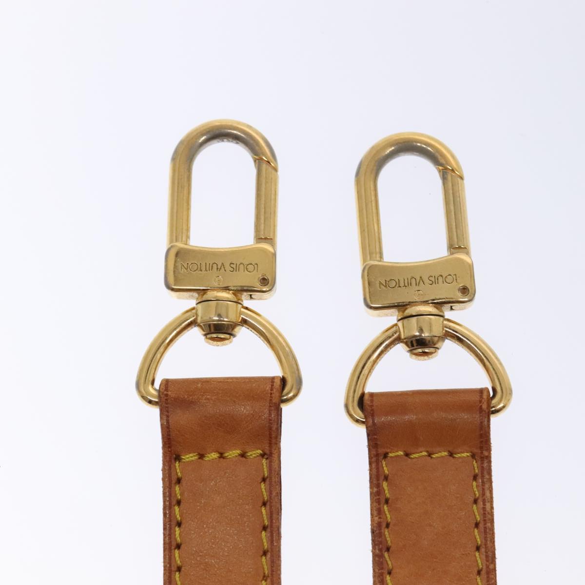 Louis Vuitton Shoulder Strap Beige Leather Bag Jewelry