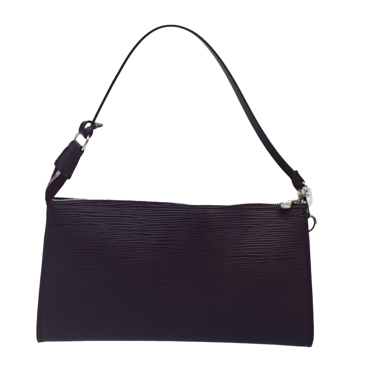 Louis Vuitton Pochette Accessoire Purple Leather Clutch Bag