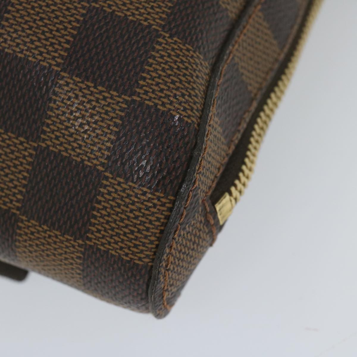 Louis Vuitton Geronimo Brown Canvas Shoulder Bag