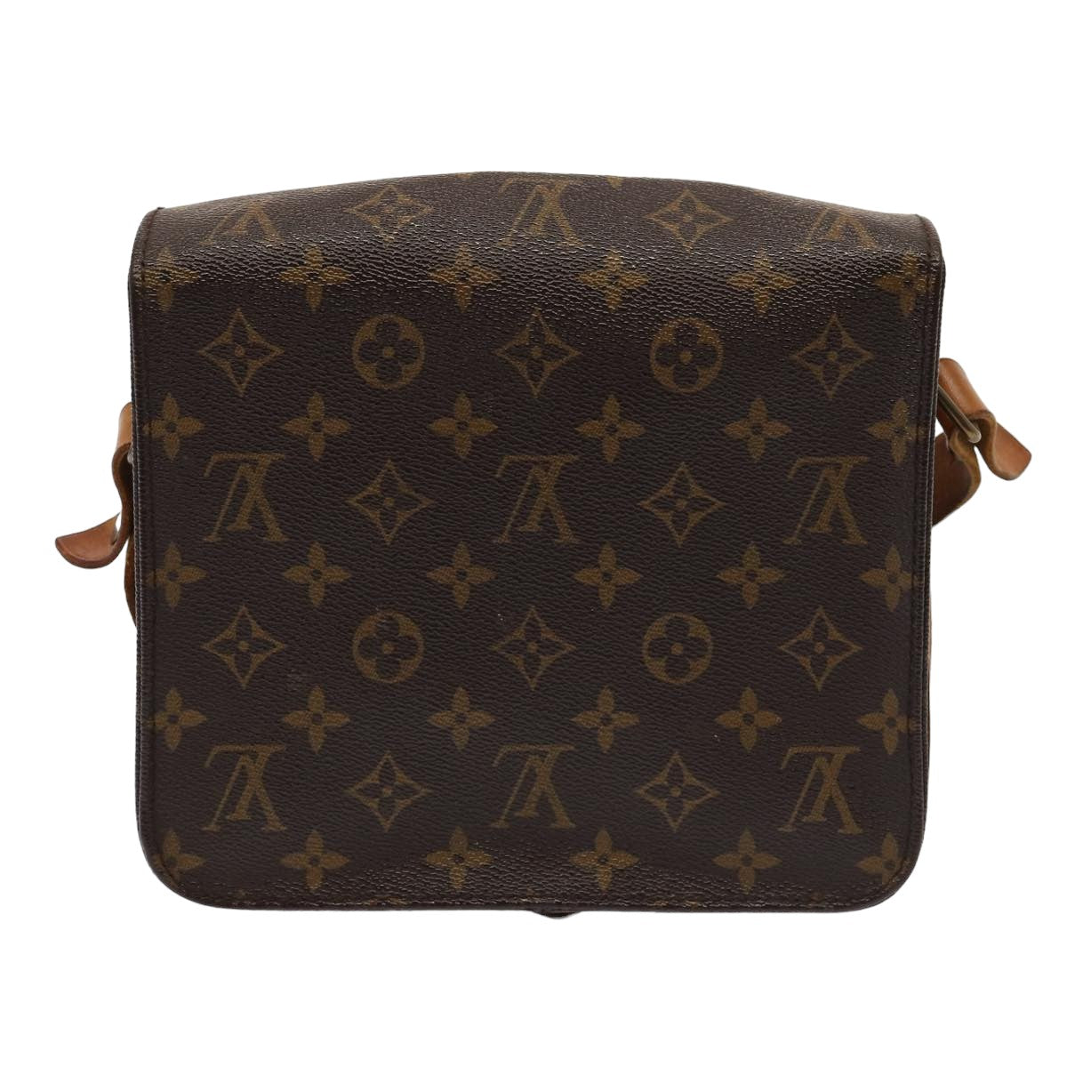 Louis Vuitton Cartouchiere Brown Canvas Shoulder Bag