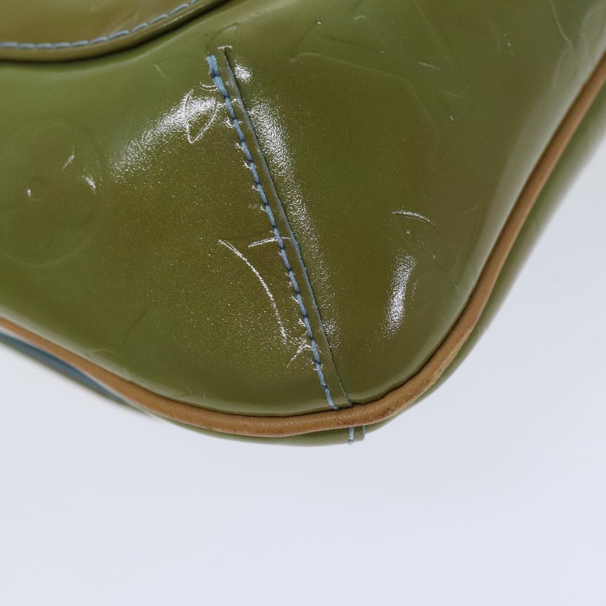 Louis Vuitton Thompson Street Green Patent Leather Shoulder Bag