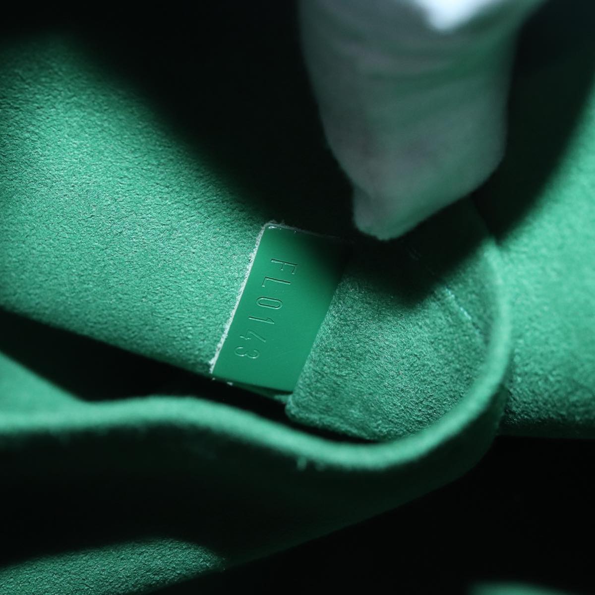 Louis Vuitton Alma Green Calfskin Handbag