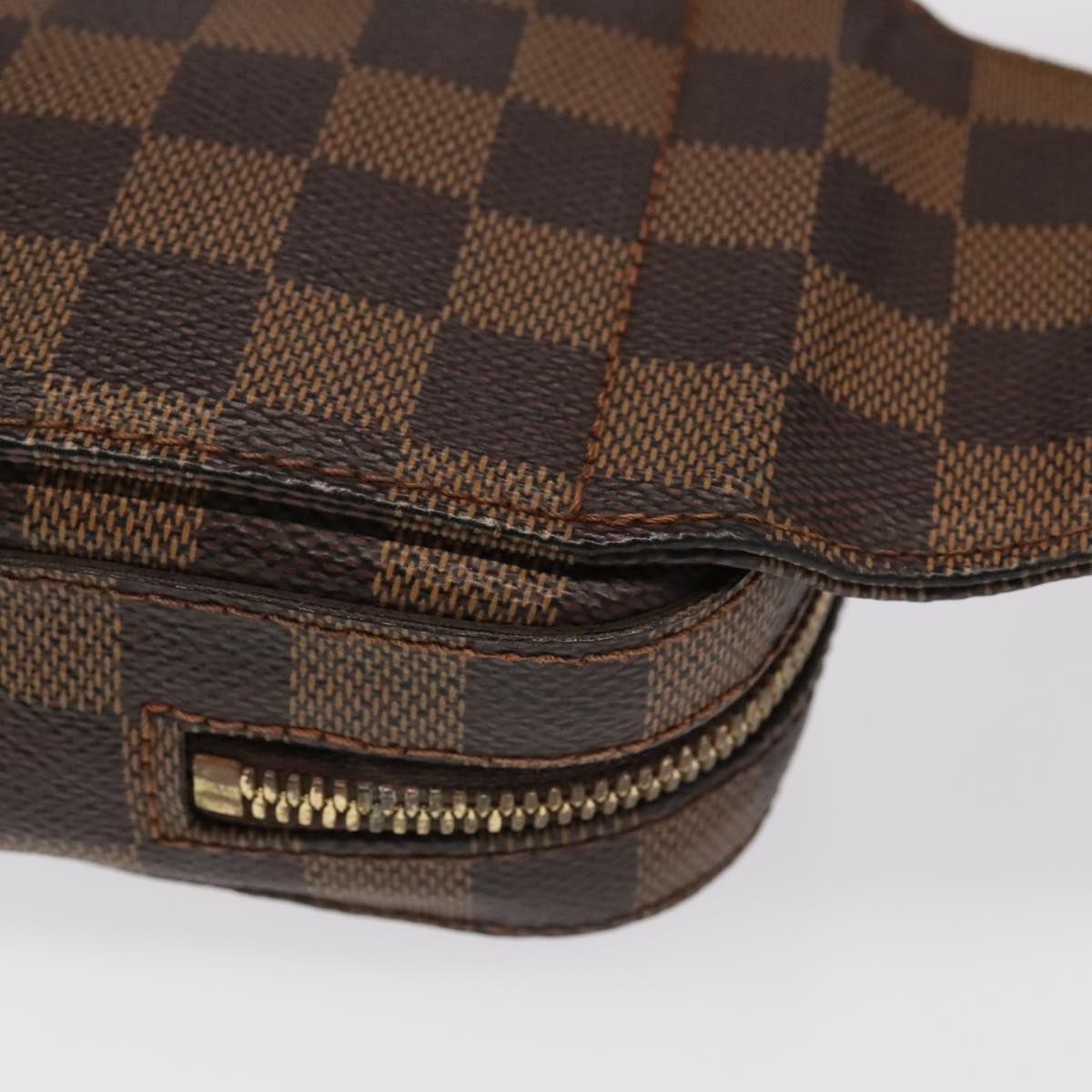 Louis Vuitton Geronimos Brown Canvas Shoulder Bag