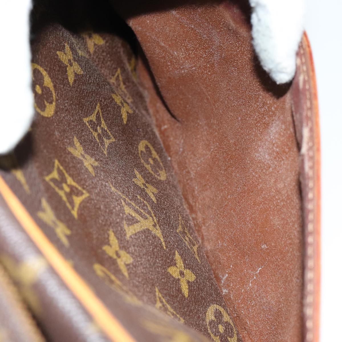 Louis Vuitton Compiegne 28 Brown Canvas Clutch Bag