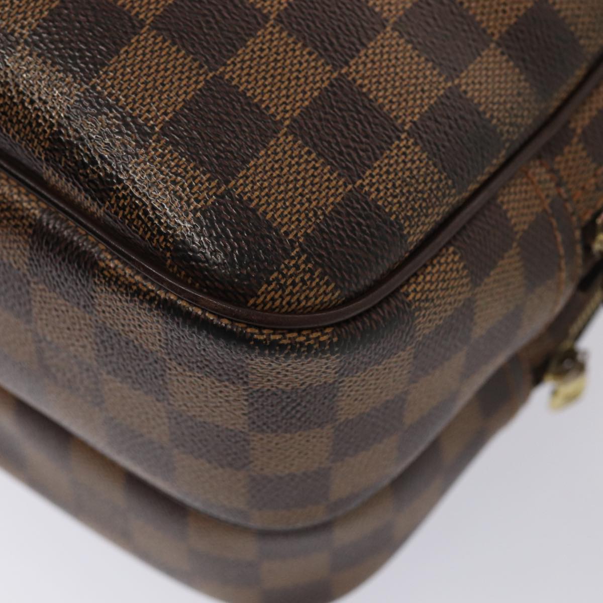 Louis Vuitton Reporter Brown Canvas Shoulder Bag