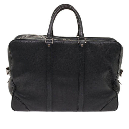 Louis Vuitton Naxos Black Leather Handbag
