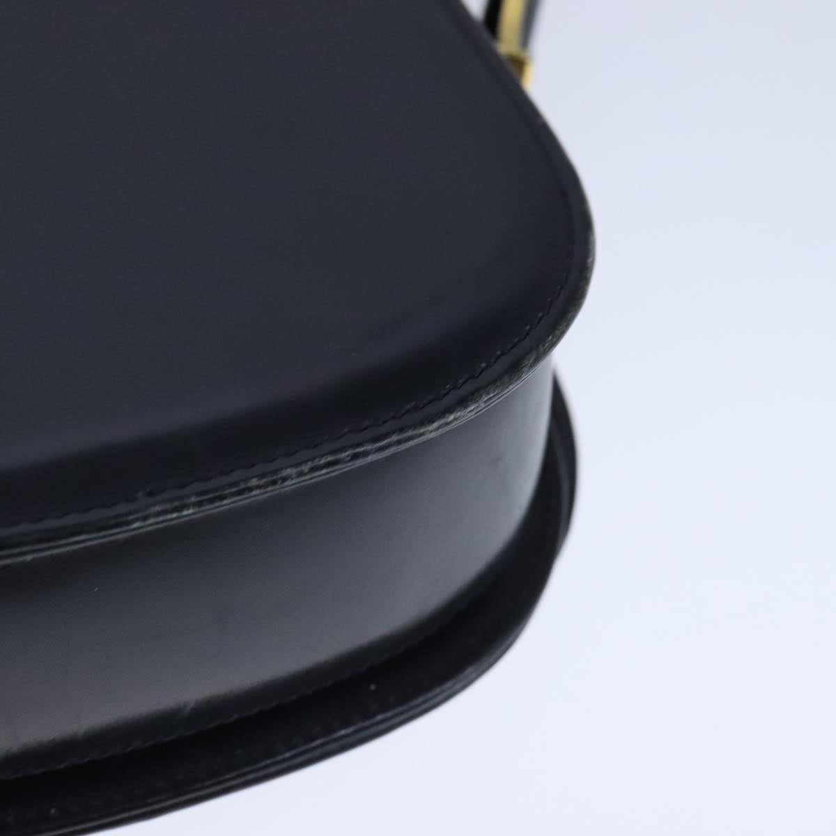 Gucci Horsebit Navy Leather Shoulder Bag