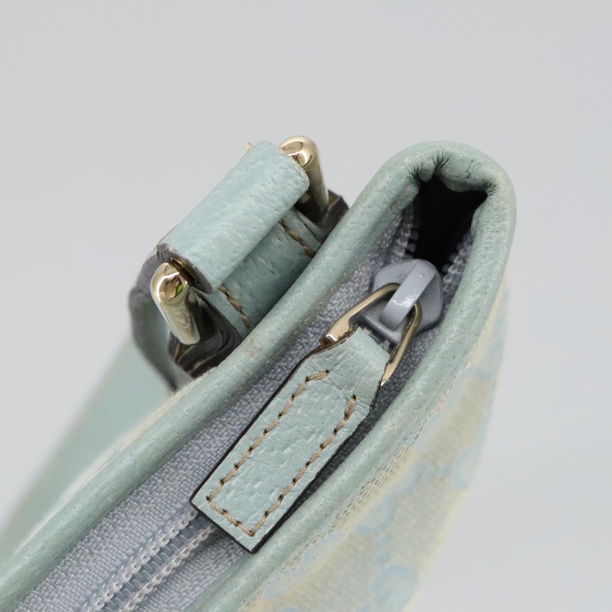 Gucci Blue Canvas Shoulder Bag