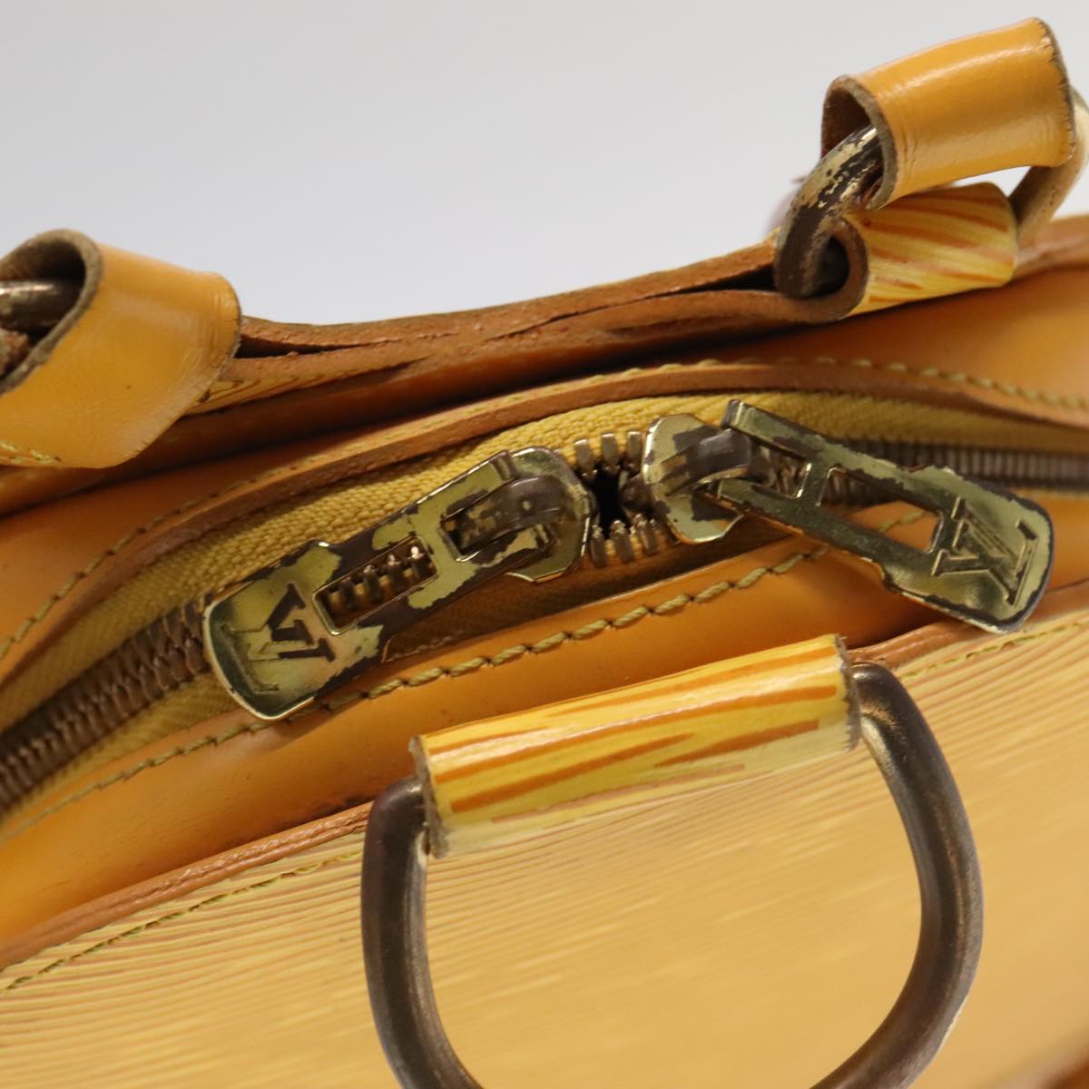 Louis Vuitton Mabillon Yellow Leather Backpack Bag