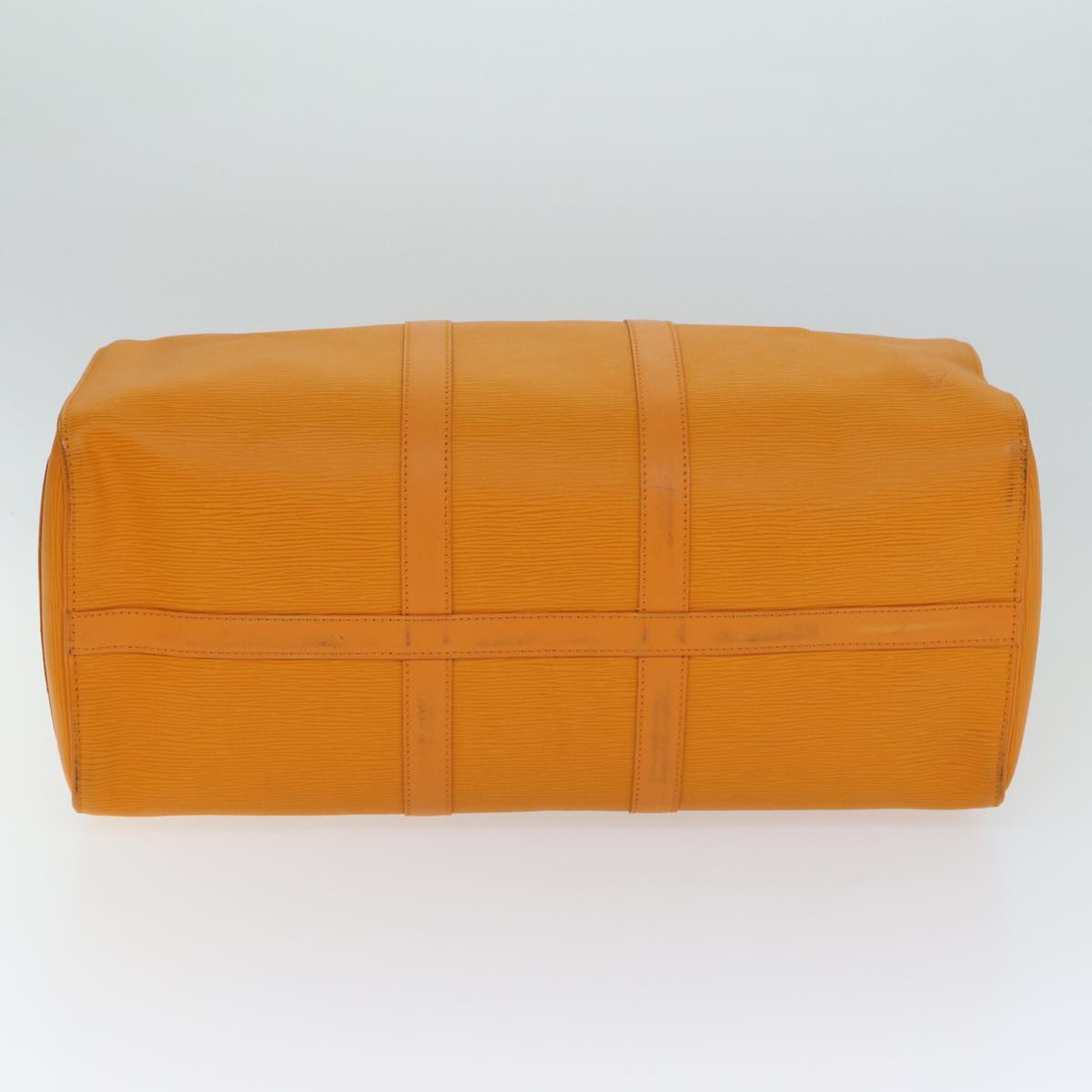 Louis Vuitton Keepall Orange Leather Travel Bag
