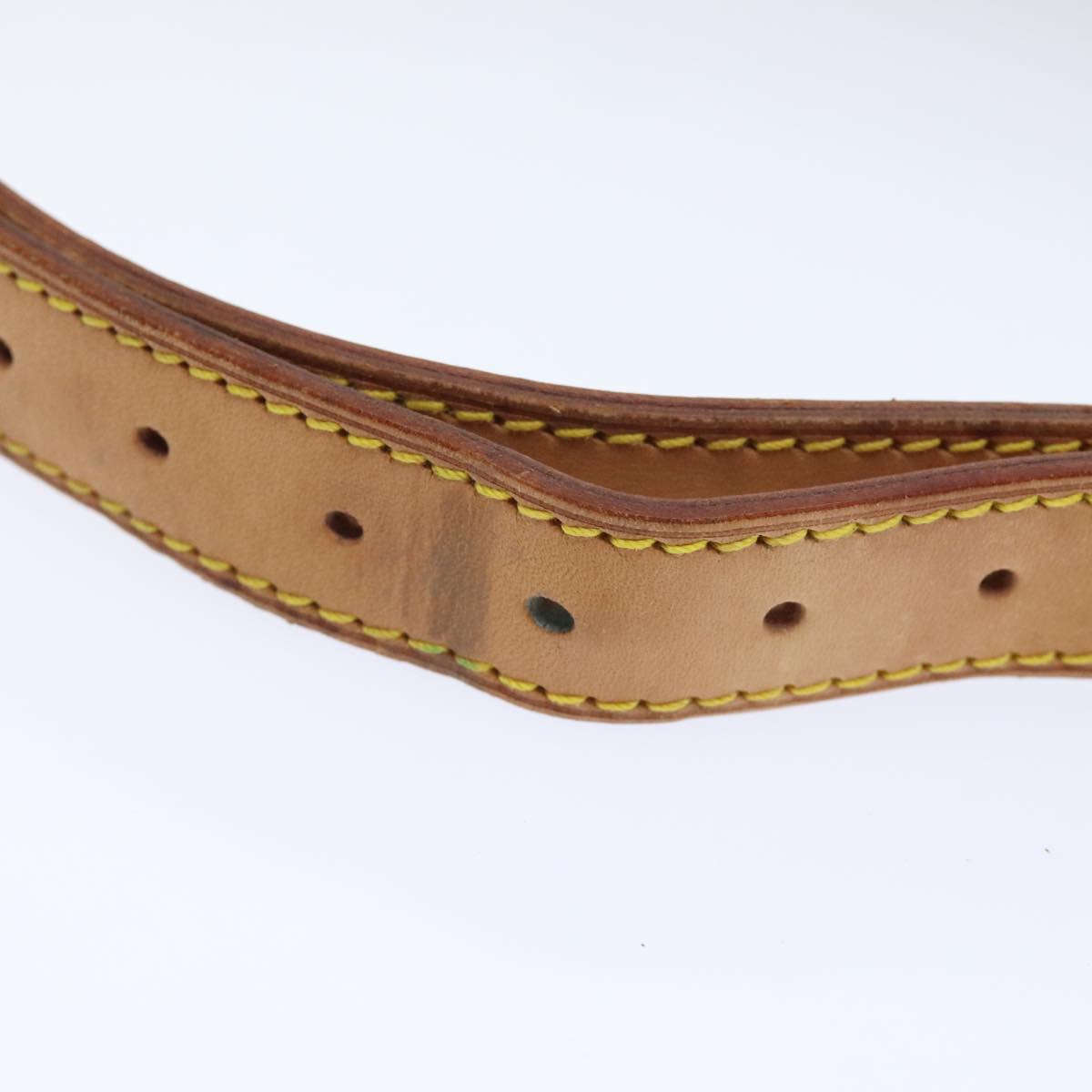 Louis Vuitton Shoulder Strap Beige Leather Bag Jewelry