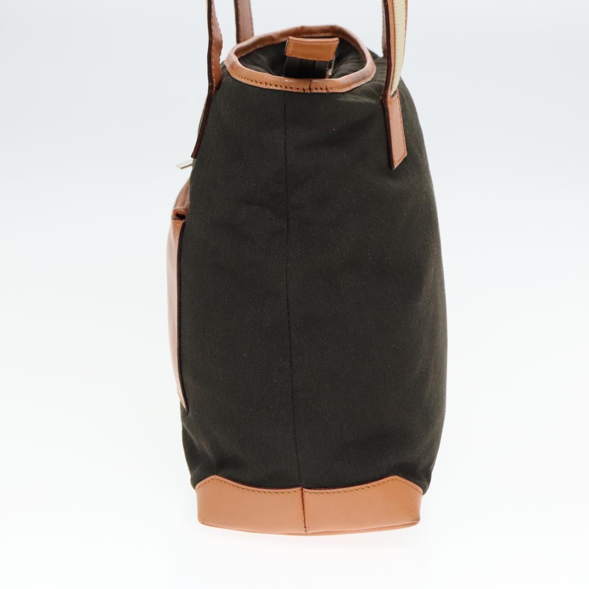 Gucci Khaki Canvas Tote Bag