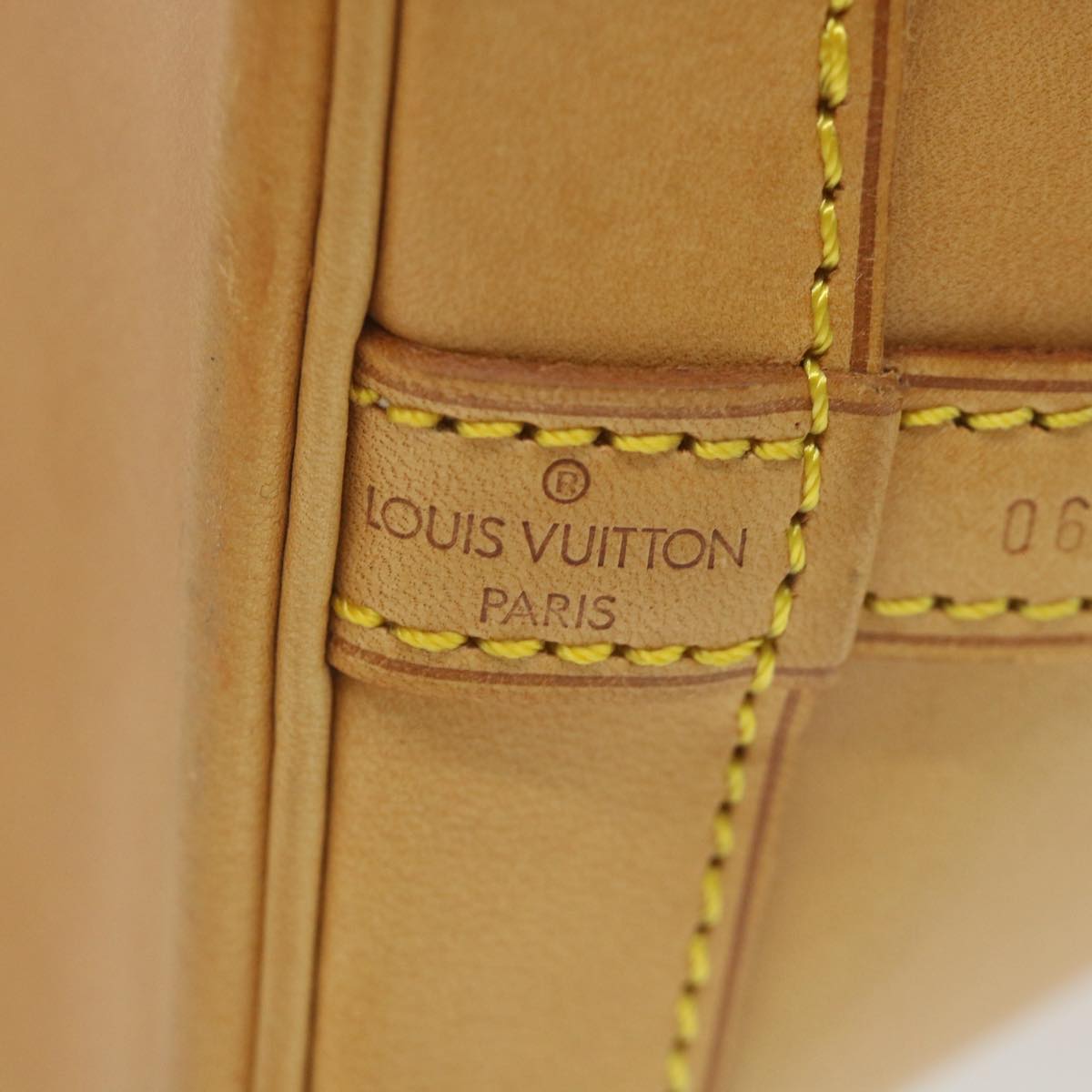 Louis Vuitton Noe Beige Leather Handbag