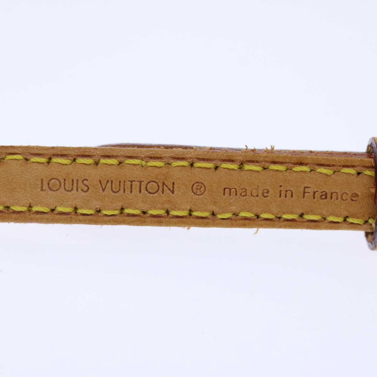 Louis Vuitton Shoulder Strap Beige Leather Bag Jewelry