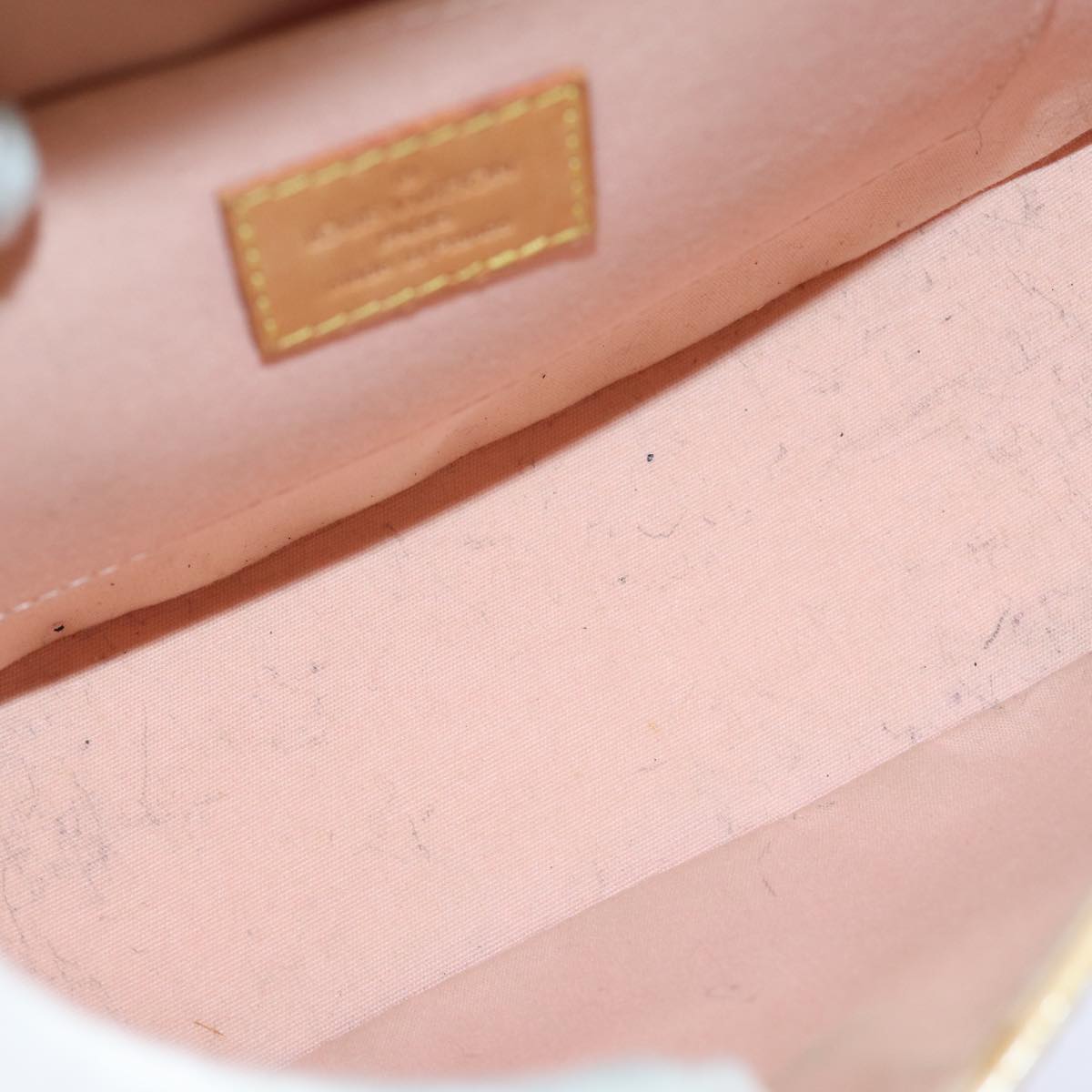 Louis Vuitton Biscayne Bay Camel Patent Leather Shoulder Bag