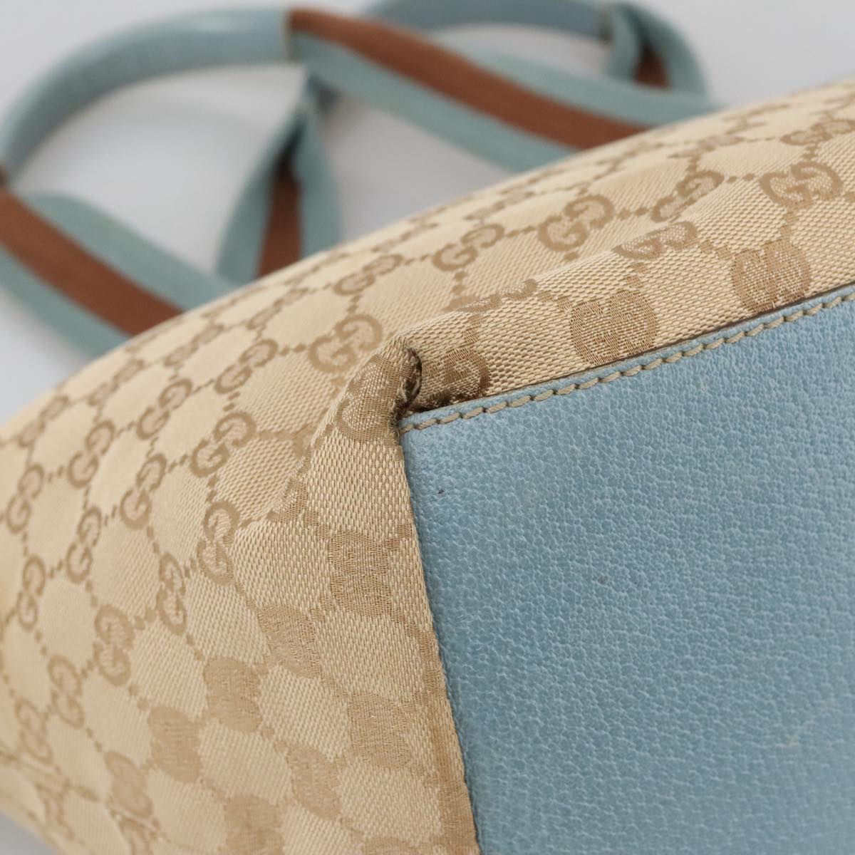 Gucci Beige Canvas Shoulder Bag