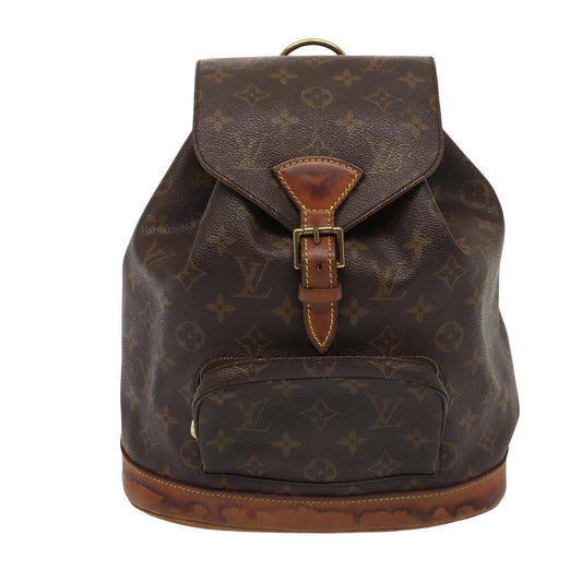 Louis Vuitton Montsouris Brown Canvas Backpack Bag