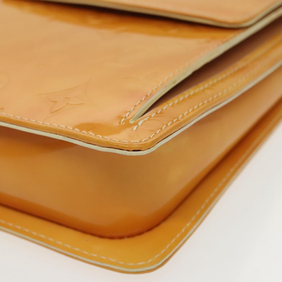 Louis Vuitton Mott Yellow Patent Leather Shoulder Bag