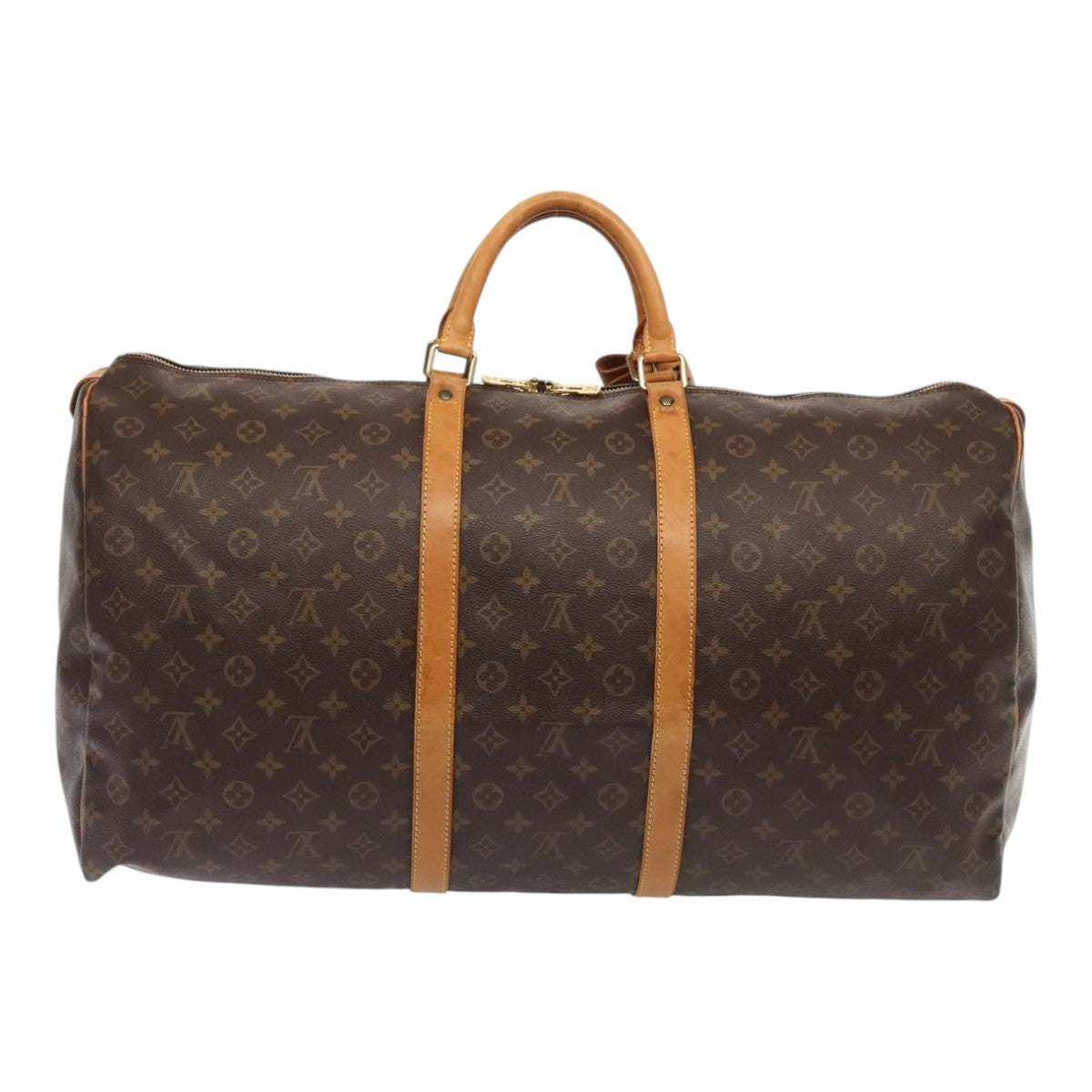 Louis Vuitton Keepall 60 Brown Canvas Travel Bag