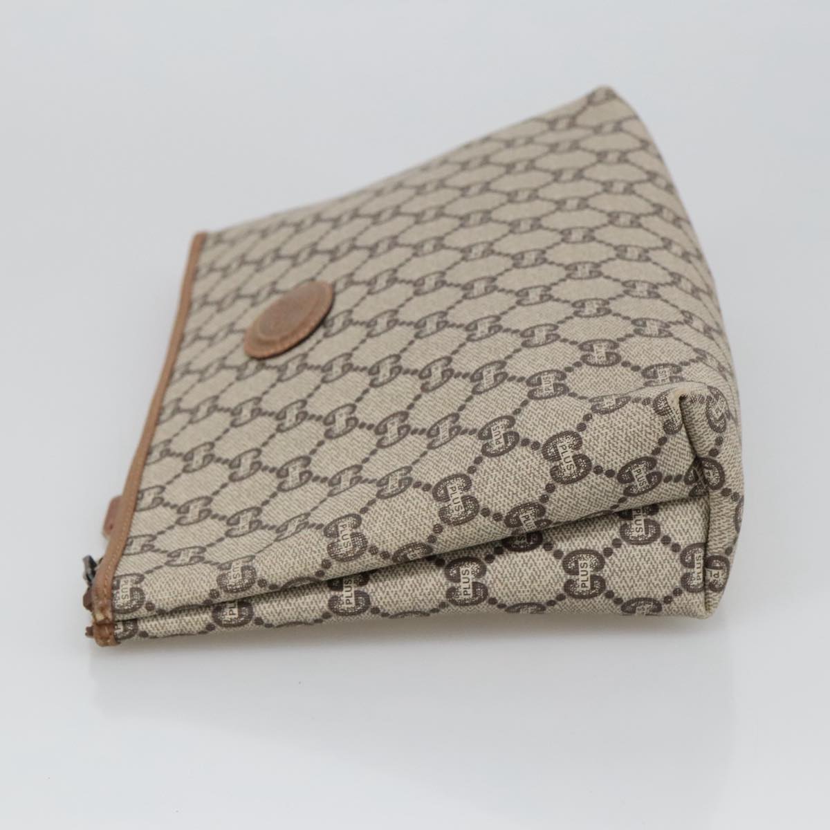 Gucci -- Beige Canvas Clutch Bag