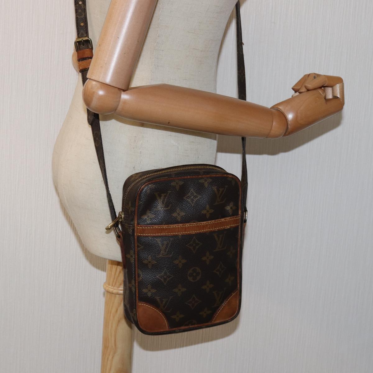 Louis Vuitton Danube Black Canvas Shoulder Bag