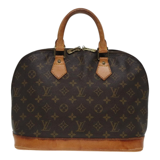 Louis Vuitton Alma Brown Canvas Handbag
