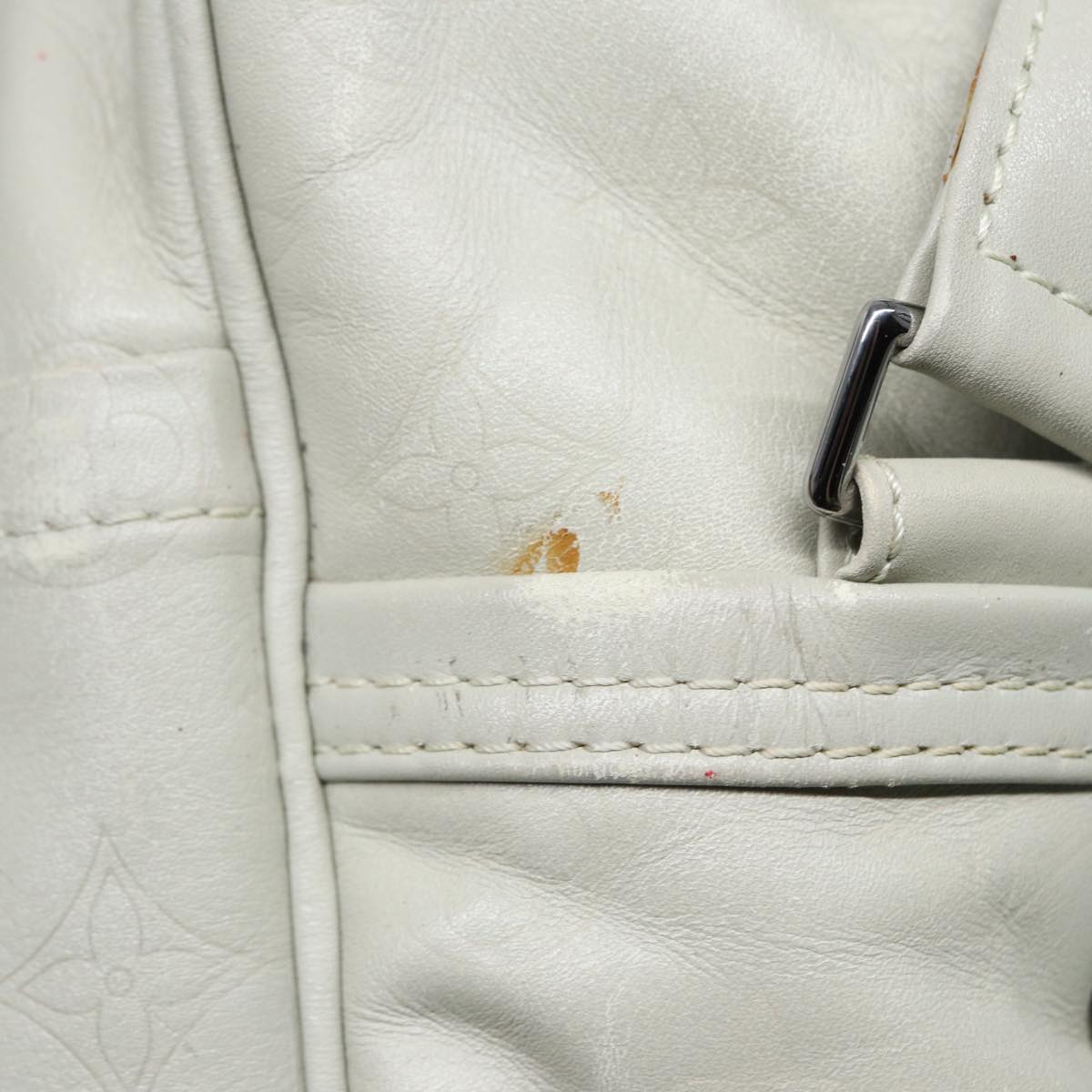 Louis Vuitton Clarckson White Leather Shoulder Bag