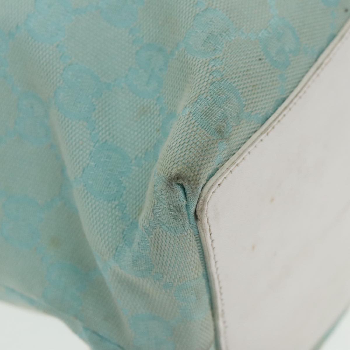 Gucci Gg Canvas Blue Canvas Tote Bag