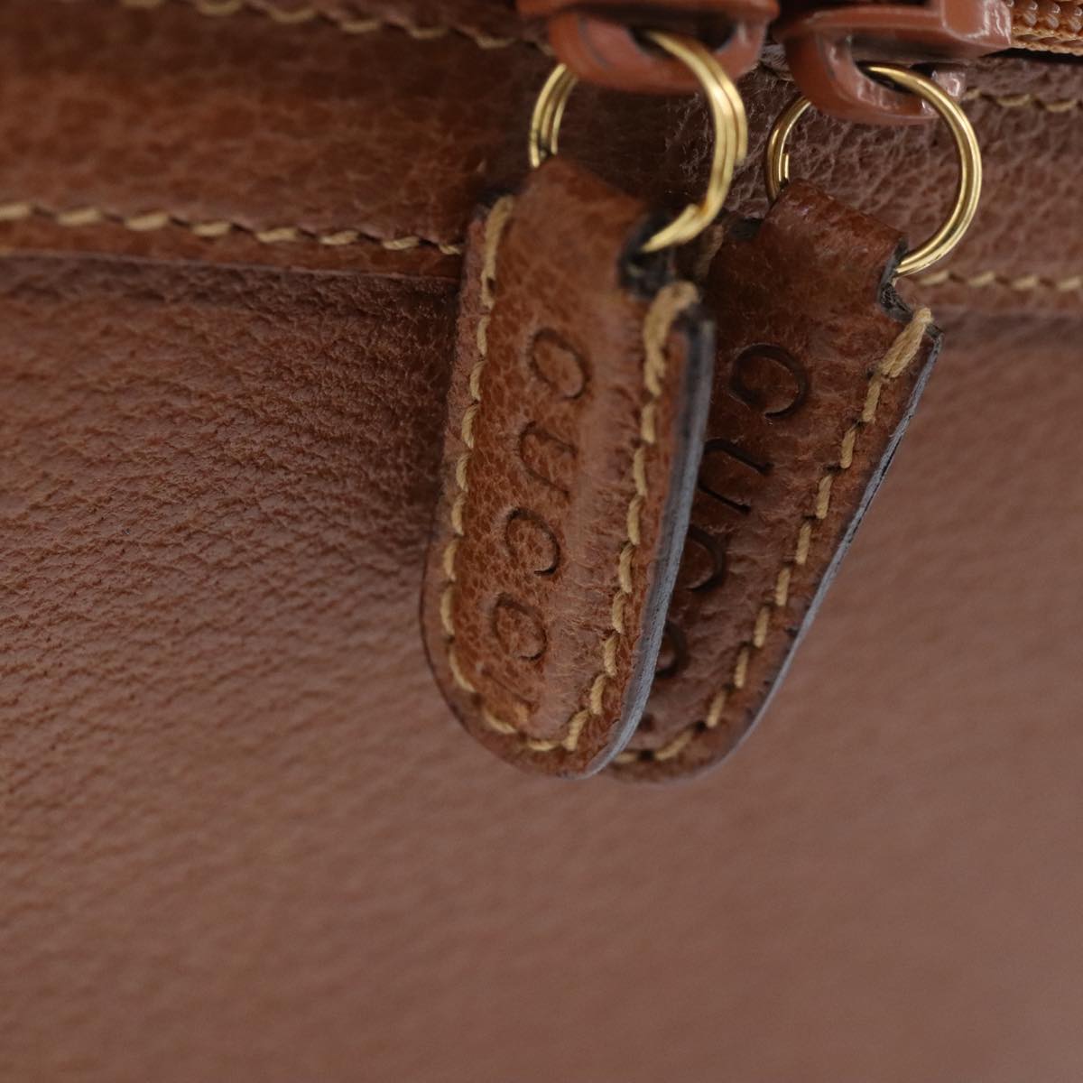 Gucci Bamboo Brown Leather Handbag