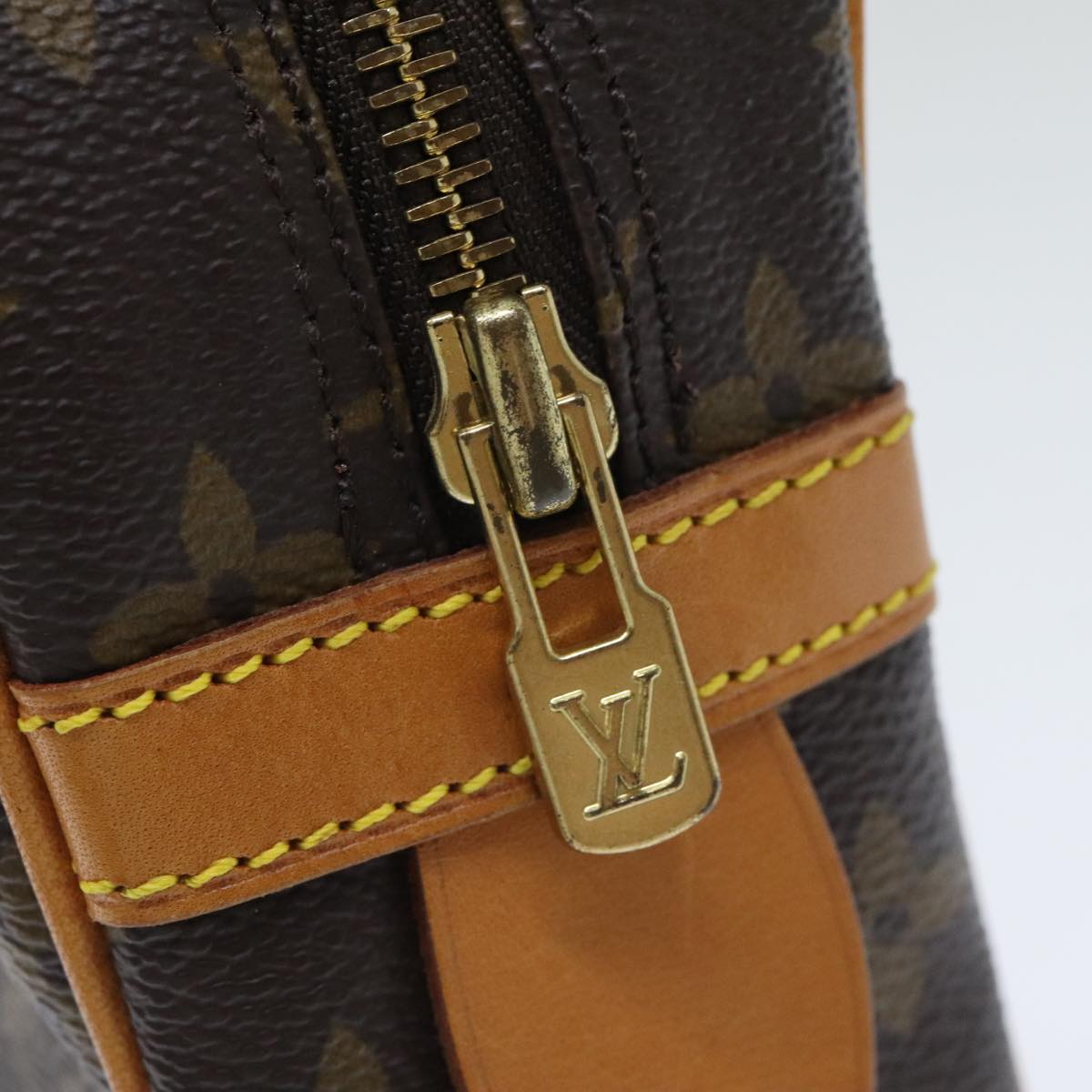 Louis Vuitton Compiegne 28 Brown Canvas Clutch Bag