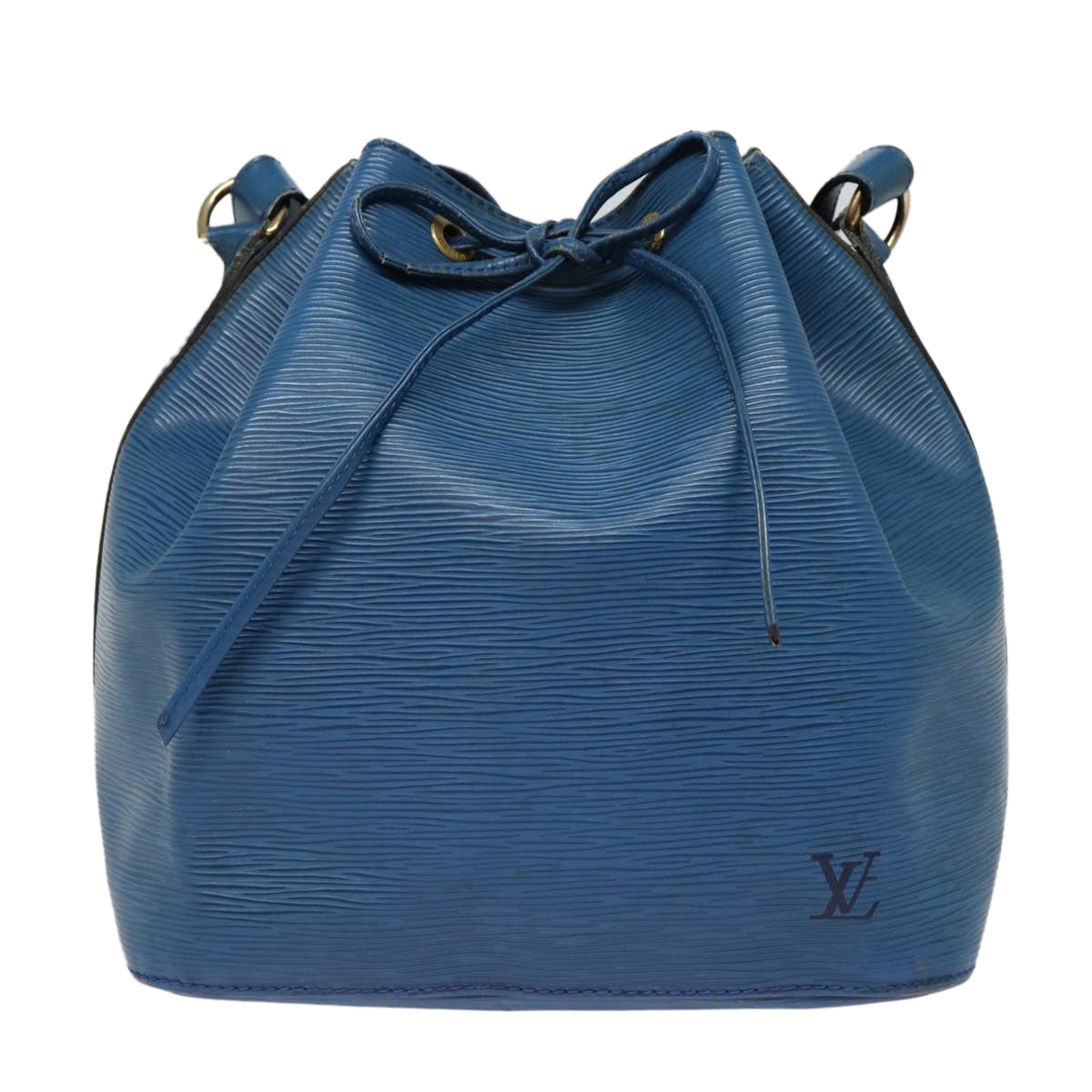 Louis Vuitton Noé Blue Leather Shoulder Bag ()