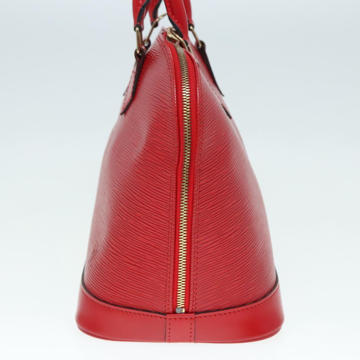 Louis Vuitton Alma Red Leather Handbag