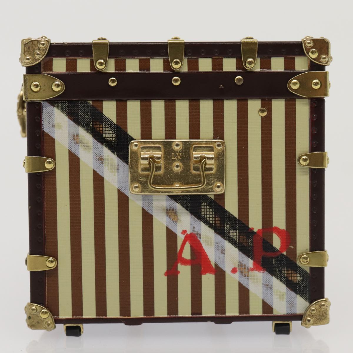 Louis Vuitton Paperweight Gold Metal Handbag