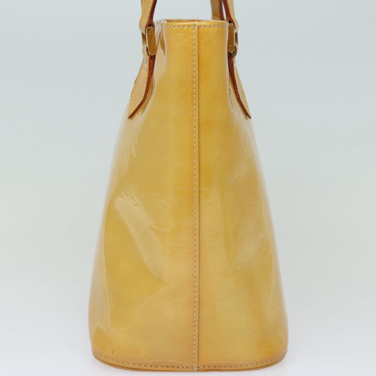Louis Vuitton Houston Beige Patent Leather Handbag