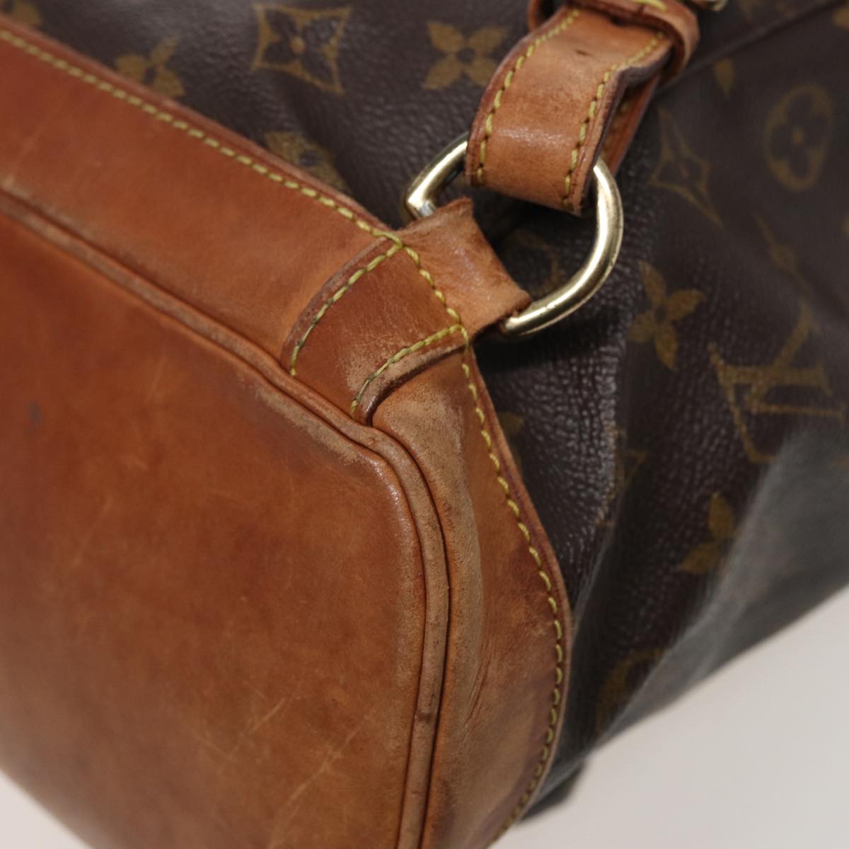 Louis Vuitton Montsouris Mm Brown Canvas Backpack Bag