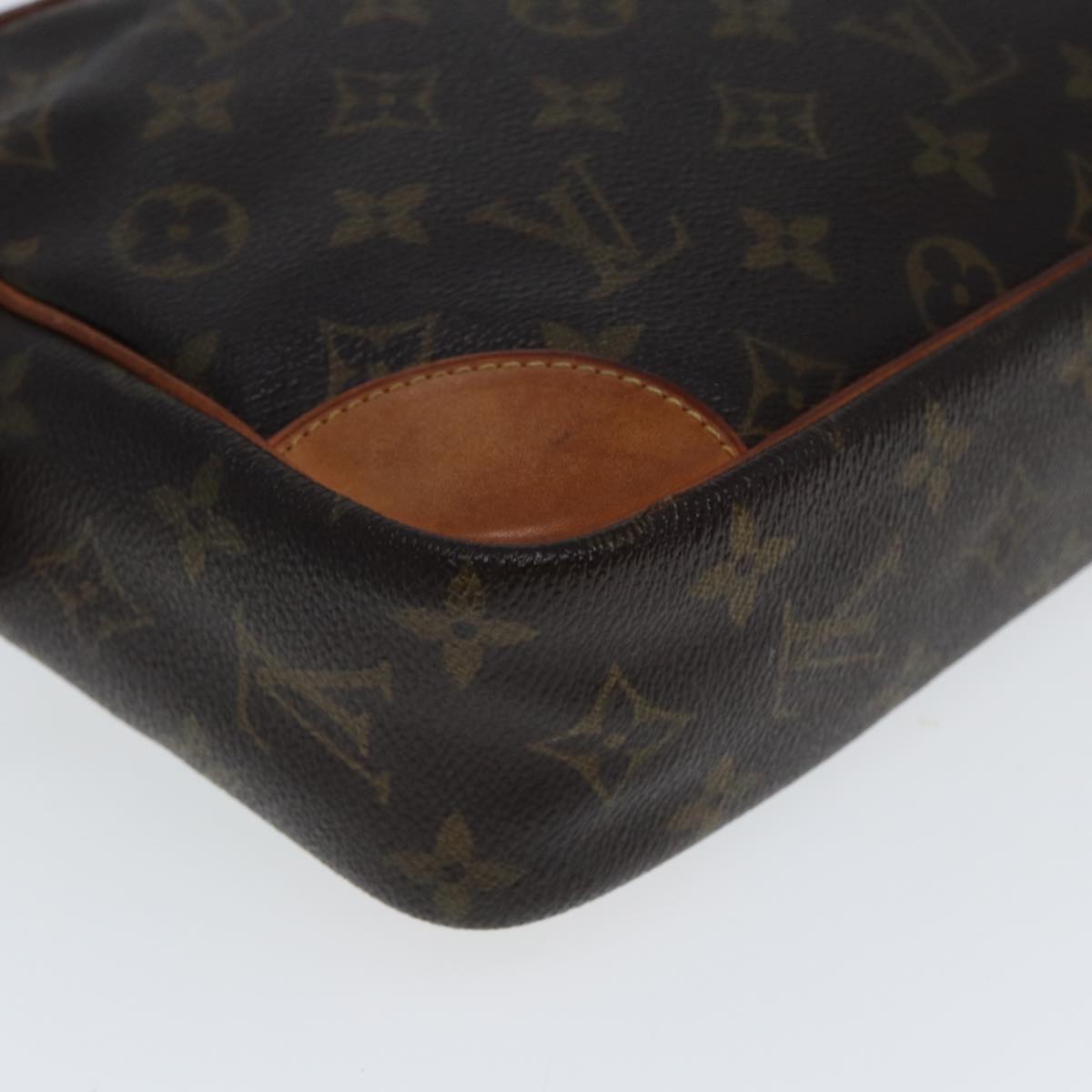 Louis Vuitton Compiegne 28 Brown Canvas Clutch Bag