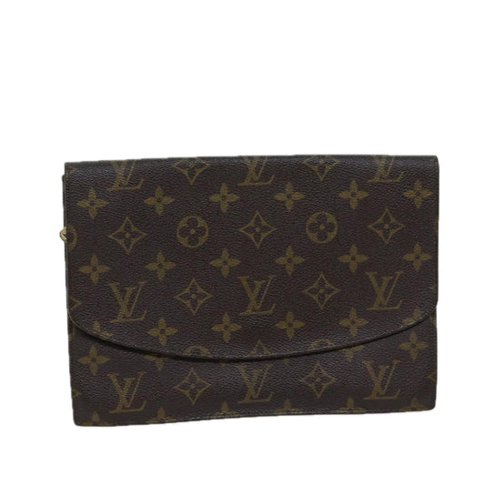 Louis Vuitton Pochette Rabat Brown Canvas Clutch Bag ()