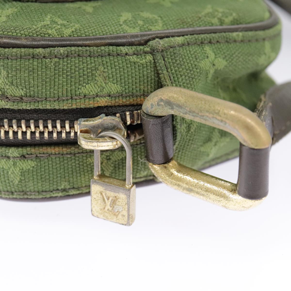 Louis Vuitton Juliette Khaki Canvas Shoulder Bag